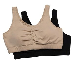 2 cotton sports bras